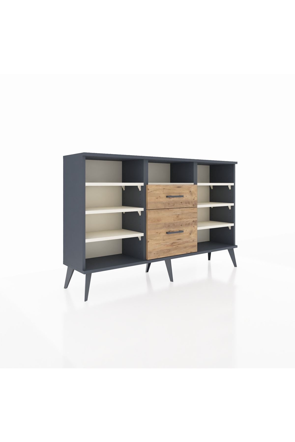 Arges Konsol 7 Raflı 2 Çekmeceli 132x30x83 - S144M013V15A