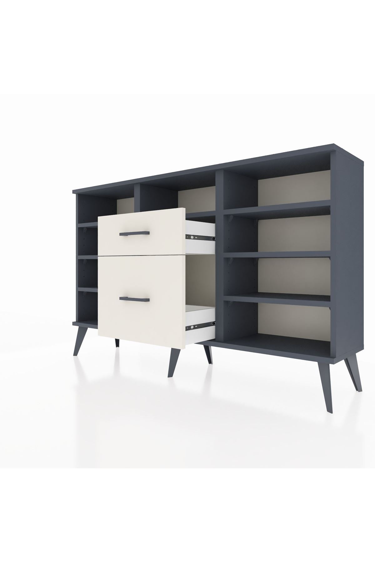 Arges Konsol 7 Raflı 2 Çekmeceli 132x30x83 - S144M013V16A