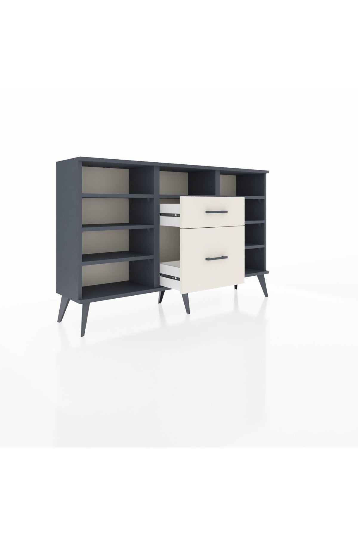 Arges Konsol 7 Raflı 2 Çekmeceli 132x30x83 - S144M013V16A