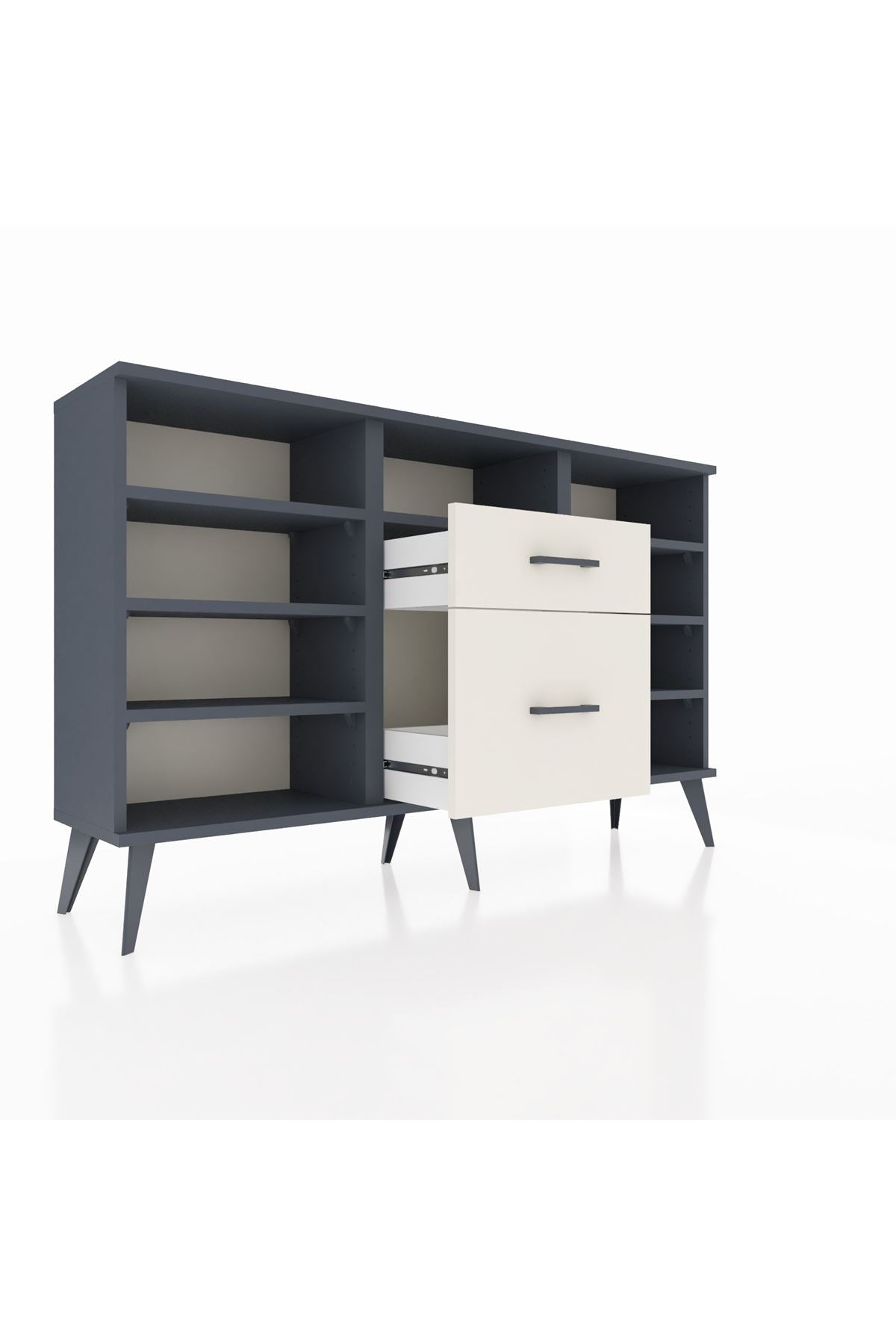 Arges Konsol 7 Raflı 2 Çekmeceli 132x30x83 - S144M013V16A