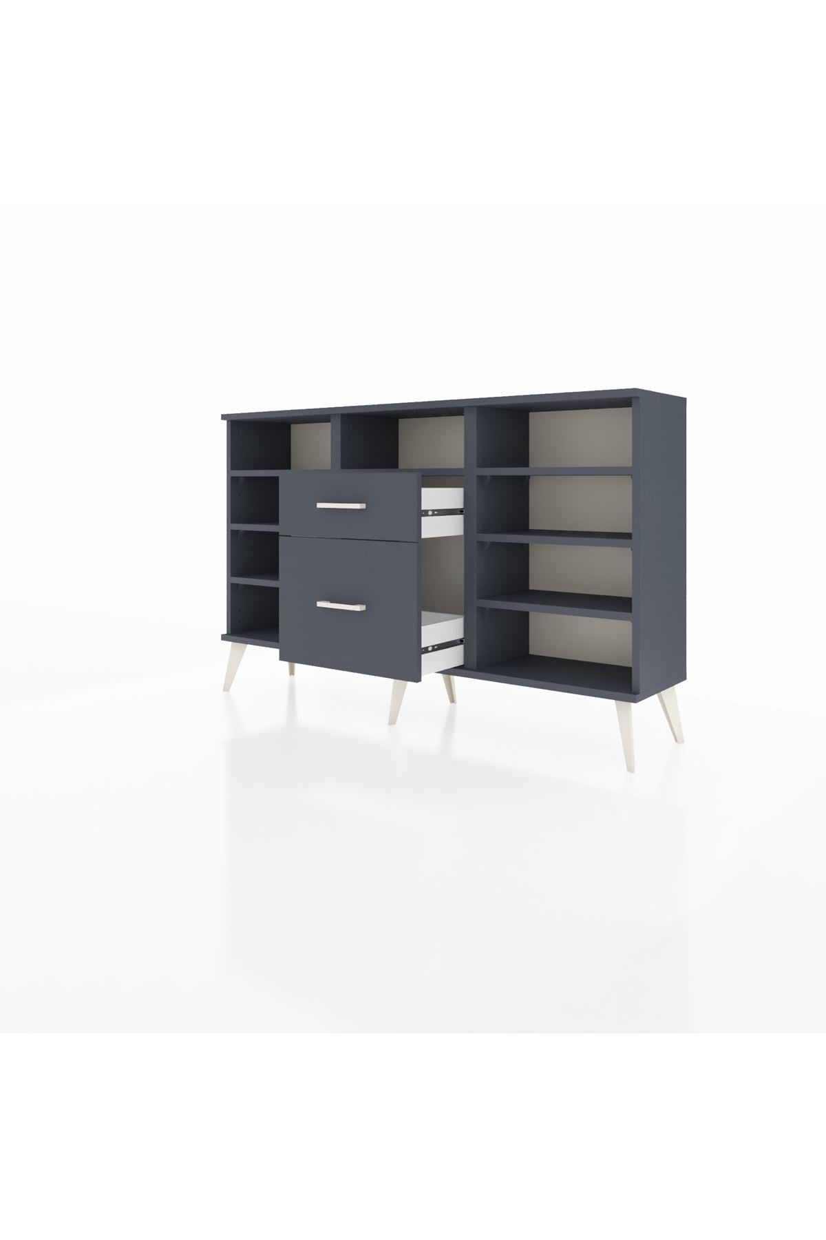 Arges Konsol 7 Raflı 2 Çekmeceli 132x30x83 - S144M013V17A