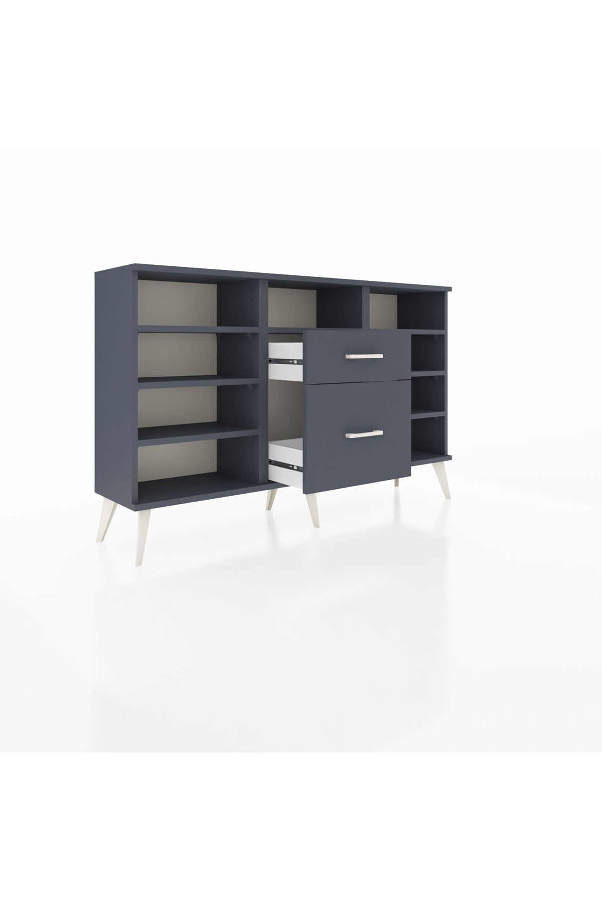 Arges Konsol 7 Raflı 2 Çekmeceli 132x30x83 - S144M013V17A