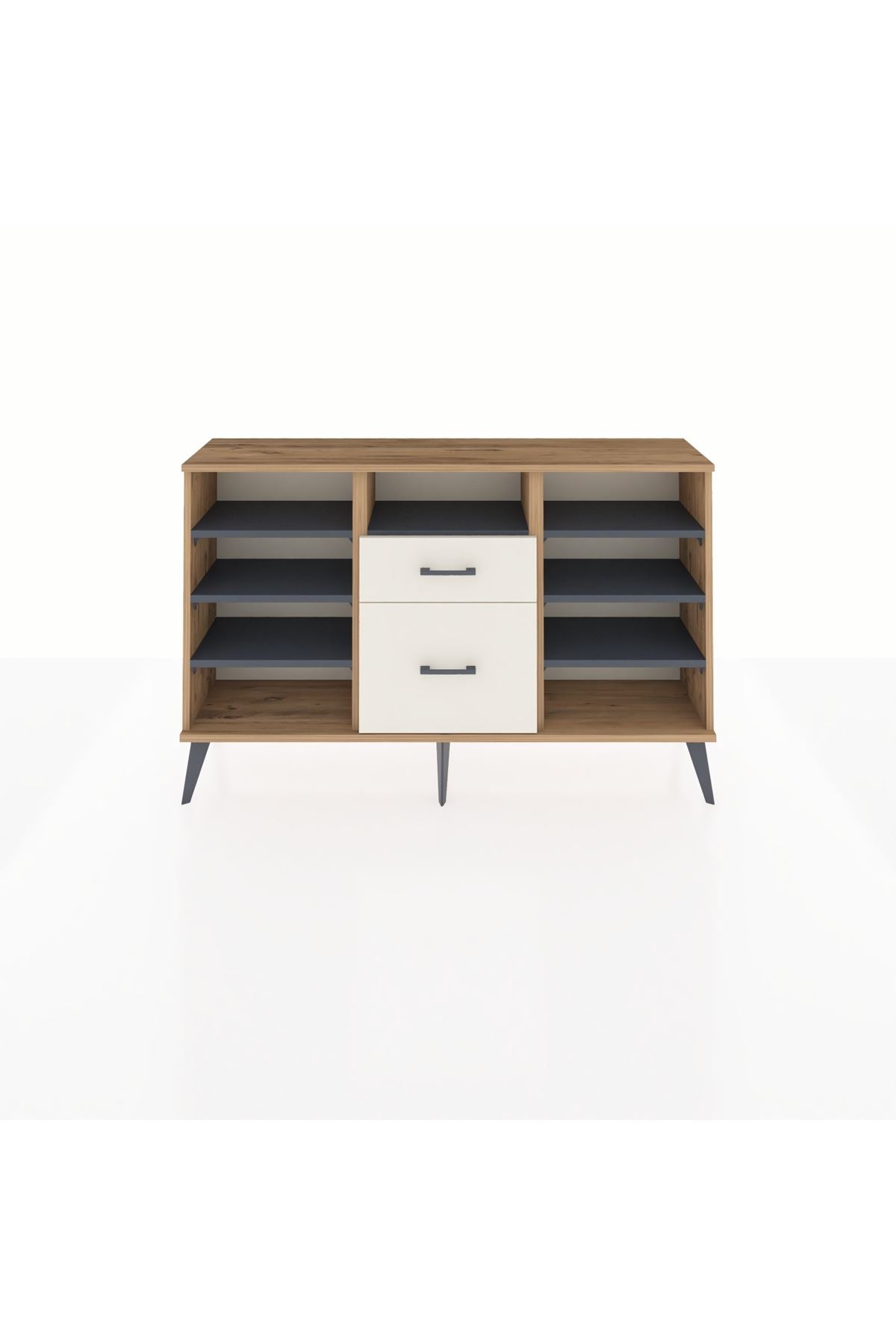 Arges Konsol 7 Raflı 2 Çekmeceli 132x30x83 - S144M013V25A