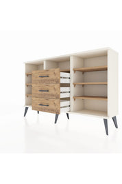 Arges Konsol 7 Raflı 3 Çekmeceli 132x30x83 - S144M014V03A