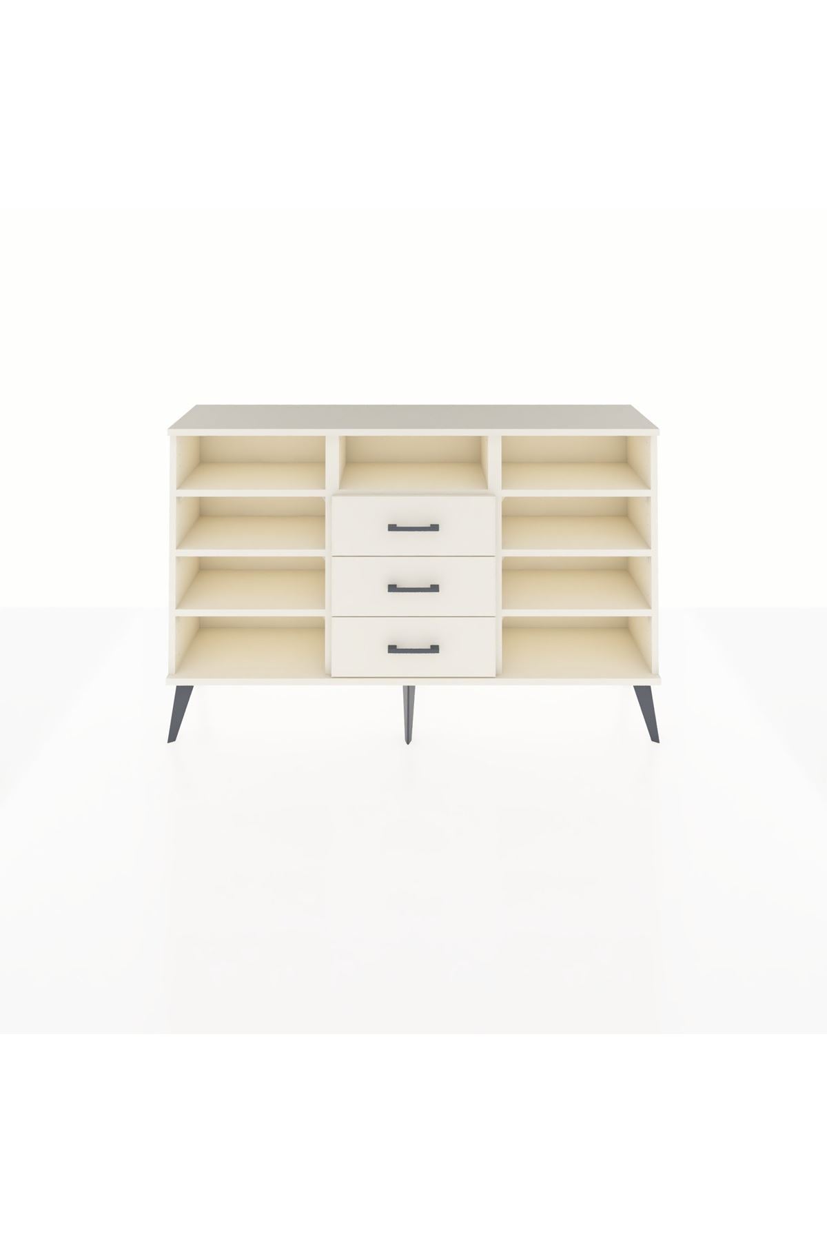 Arges Konsol 7 Raflı 3 Çekmeceli 132x30x83 - S144M014V04A