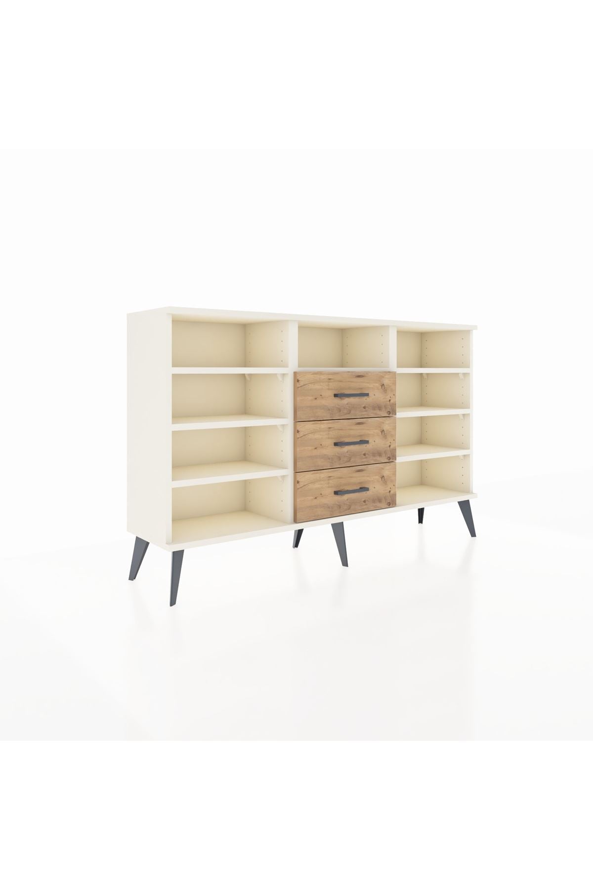 Arges Konsol 7 Raflı 3 Çekmeceli 132x30x83 - S144M014V06A