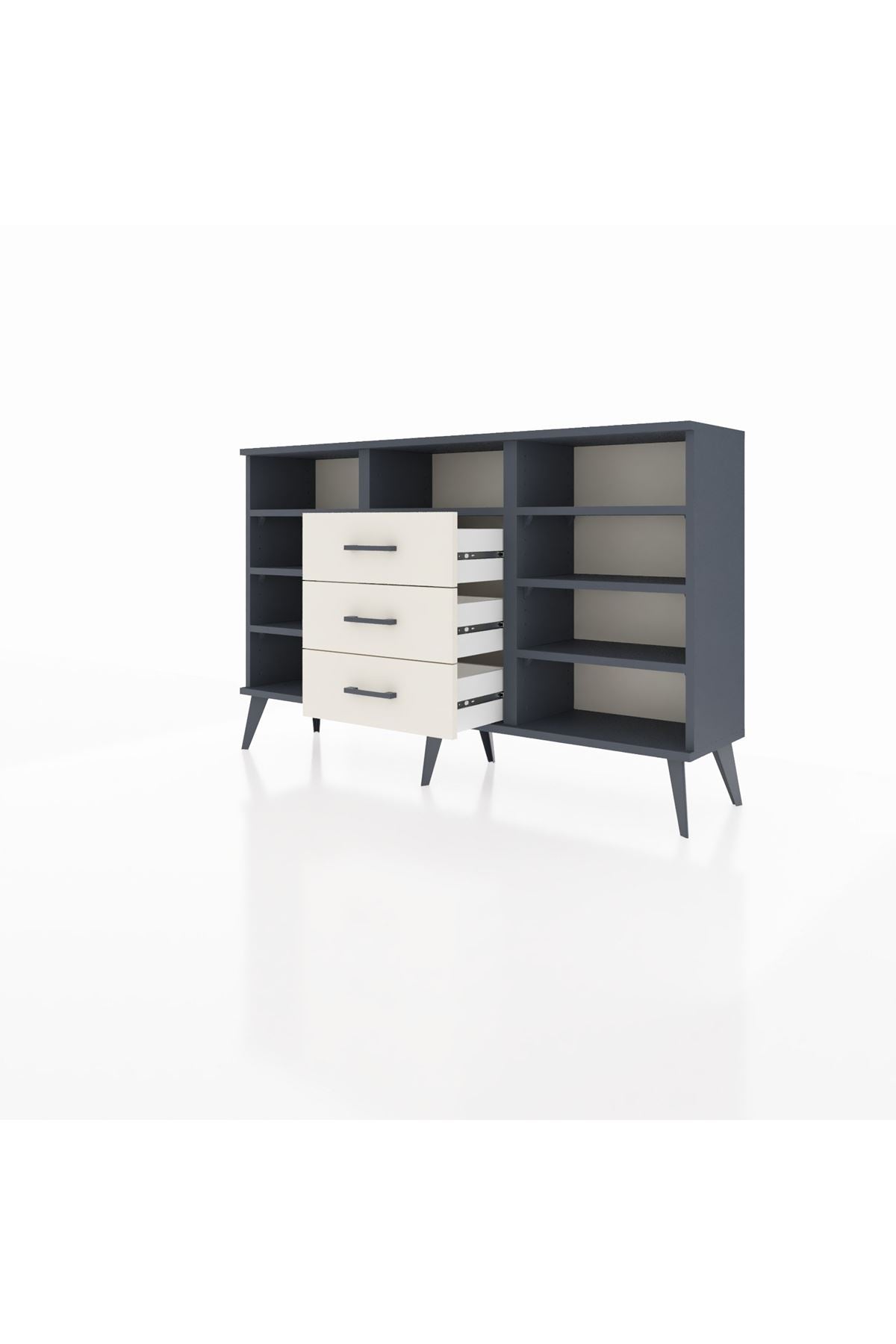 Arges Konsol 7 Raflı 3 Çekmeceli 132x30x83 - S144M014V16A