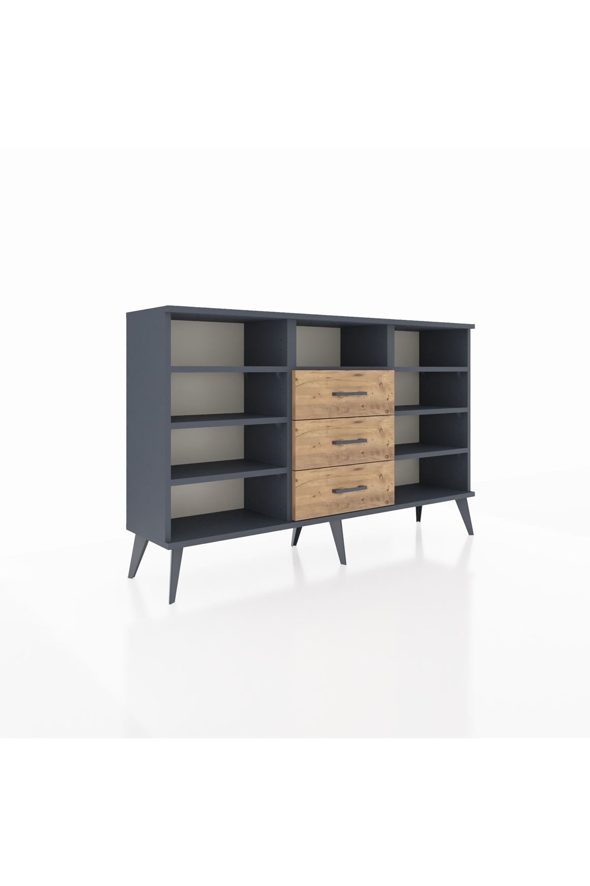 Arges Konsol 7 Raflı 3 Çekmeceli 132x30x83 - S144M014V18A