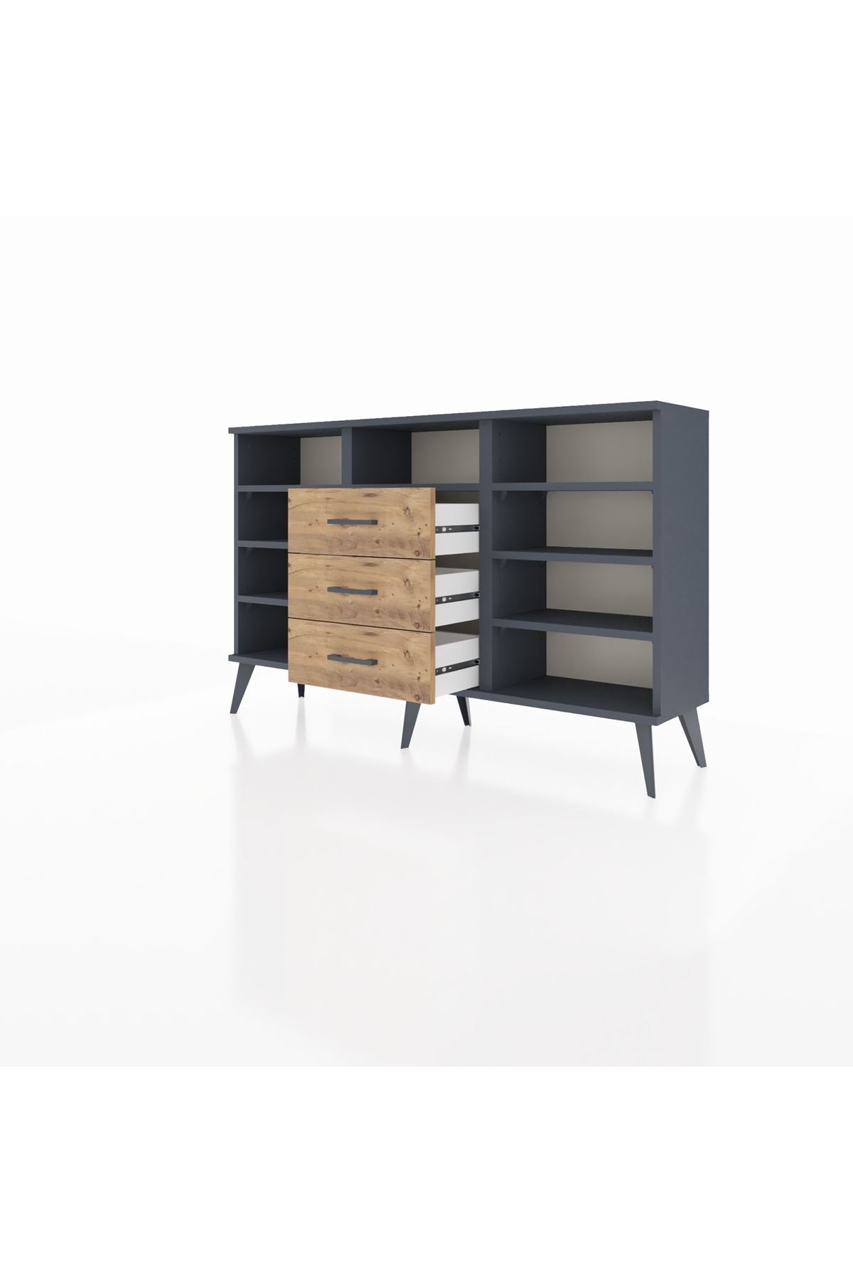 Arges Konsol 7 Raflı 3 Çekmeceli 132x30x83 - S144M014V18A