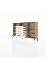 Arges Konsol 7 Raflı 3 Çekmeceli 132x30x83 - S144M014V19A