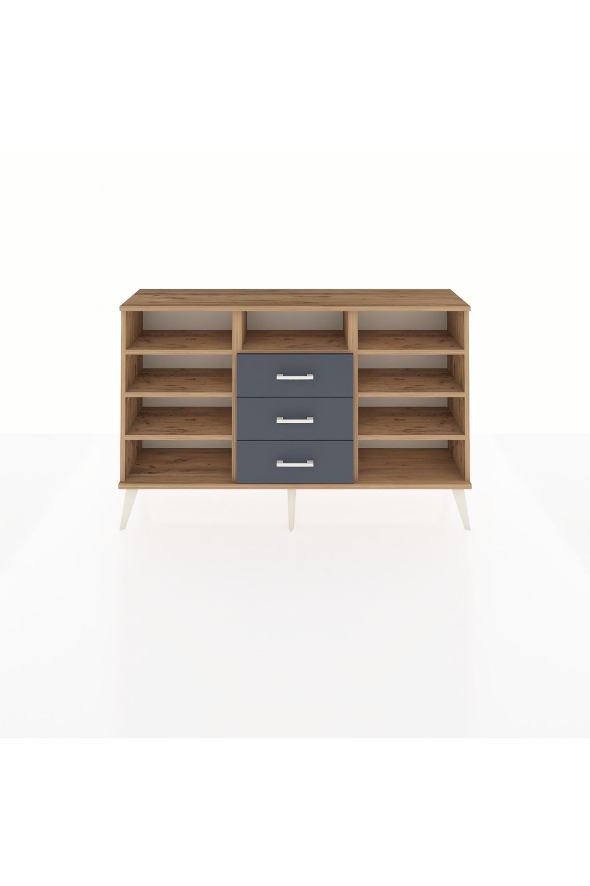 Arges Konsol 7 Raflı 3 Çekmeceli 132x30x83 - S144M014V20A