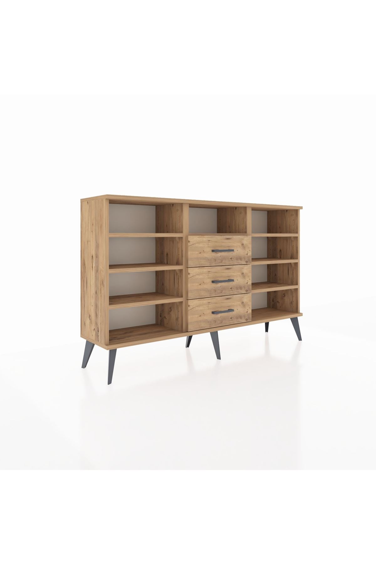 Arges Konsol 7 Raflı 3 Çekmeceli 132x30x83 - S144M014V21A