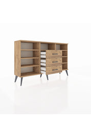 Arges Konsol 7 Raflı 3 Çekmeceli 132x30x83 - S144M014V21A
