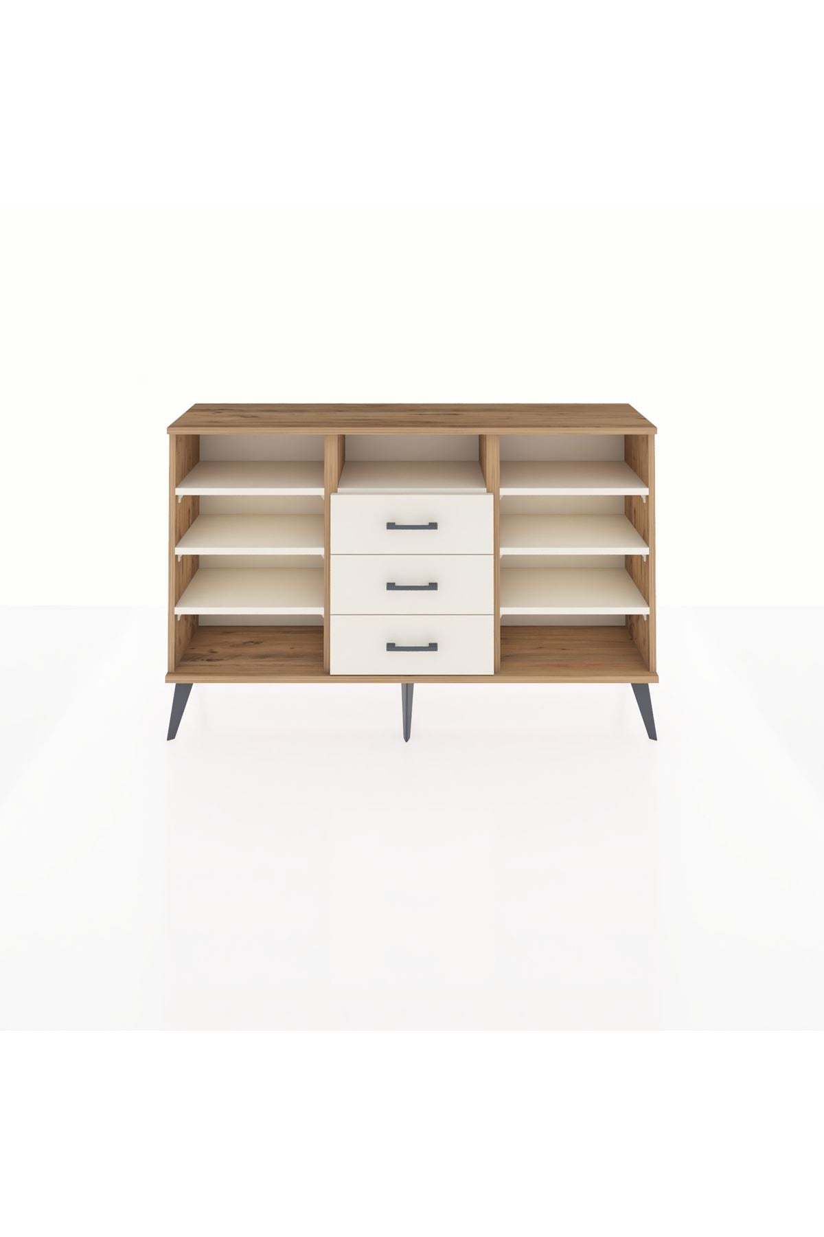 Arges Konsol 7 Raflı 3 Çekmeceli 132x30x83 - S144M014V22A