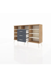 Arges Konsol 7 Raflı 3 Çekmeceli 132x30x83 - S144M014V23A