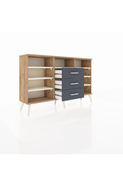 Arges Konsol 7 Raflı 3 Çekmeceli 132x30x83 - S144M014V23A