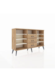 Arges Konsol 7 Raflı 3 Çekmeceli 132x30x83 - S144M014V24A