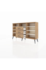 Arges Konsol 7 Raflı 3 Çekmeceli 132x30x83 - S144M014V24A