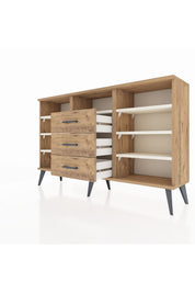 Arges Konsol 7 Raflı 3 Çekmeceli 132x30x83 - S144M014V24A
