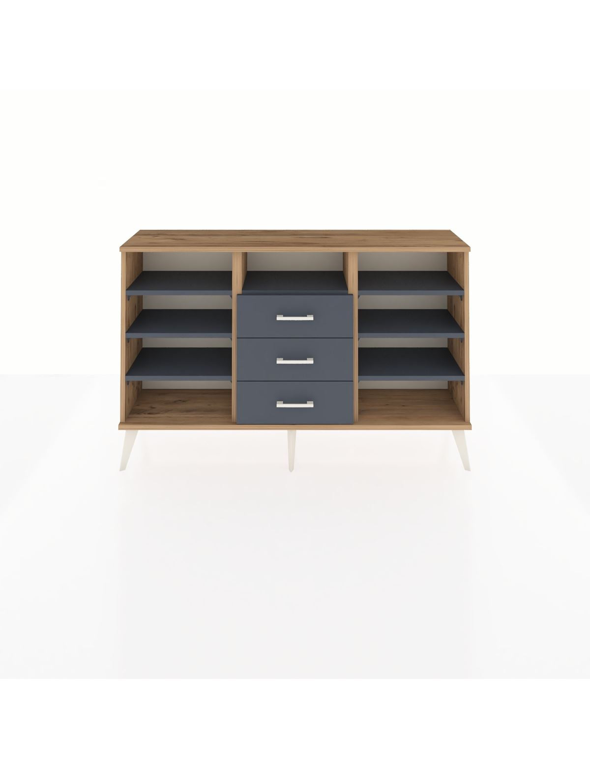 Arges Konsol 7 Raflı 3 Çekmeceli 132x30x83 - S144M014V26A