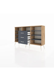Arges Konsol 7 Raflı 3 Çekmeceli 132x30x83 - S144M014V26A