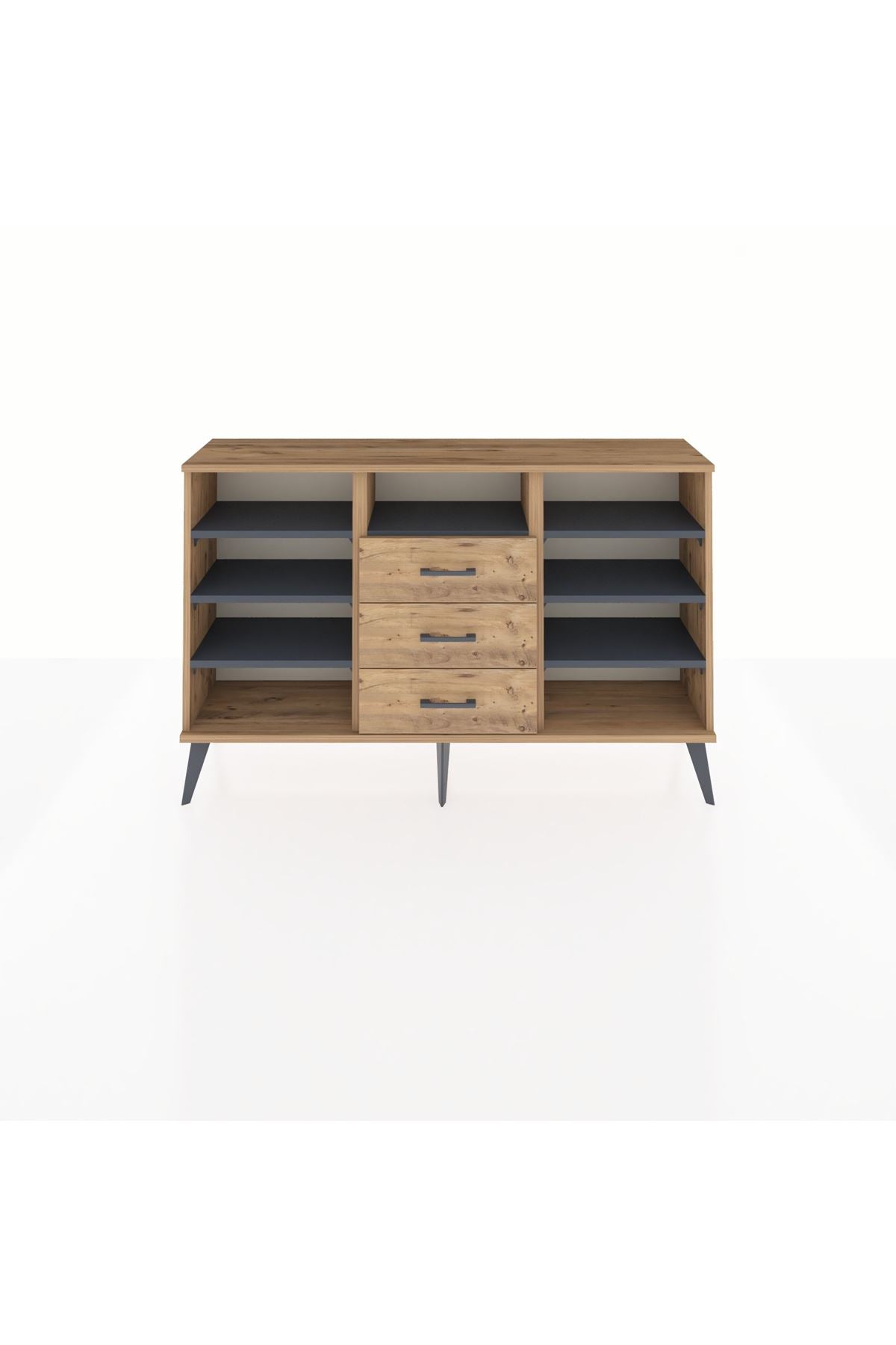Arges Konsol 7 Raflı 3 Çekmeceli 132x30x83 - S144M014V27A