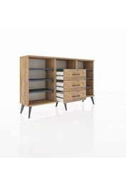 Arges Konsol 7 Raflı 3 Çekmeceli 132x30x83 - S144M014V27A