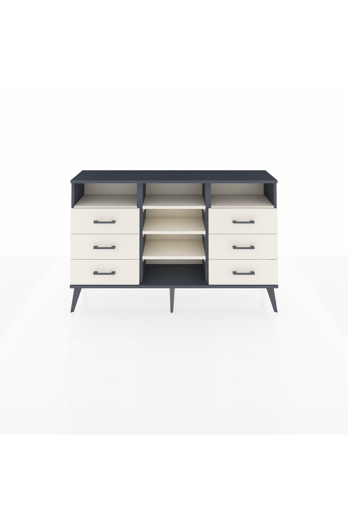 Arges Konsol 5 Raflı 6 Çekmeceli 132x30x83 - S144M015V13A