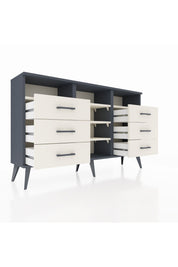 Arges Konsol 5 Raflı 6 Çekmeceli 132x30x83 - S144M015V13A