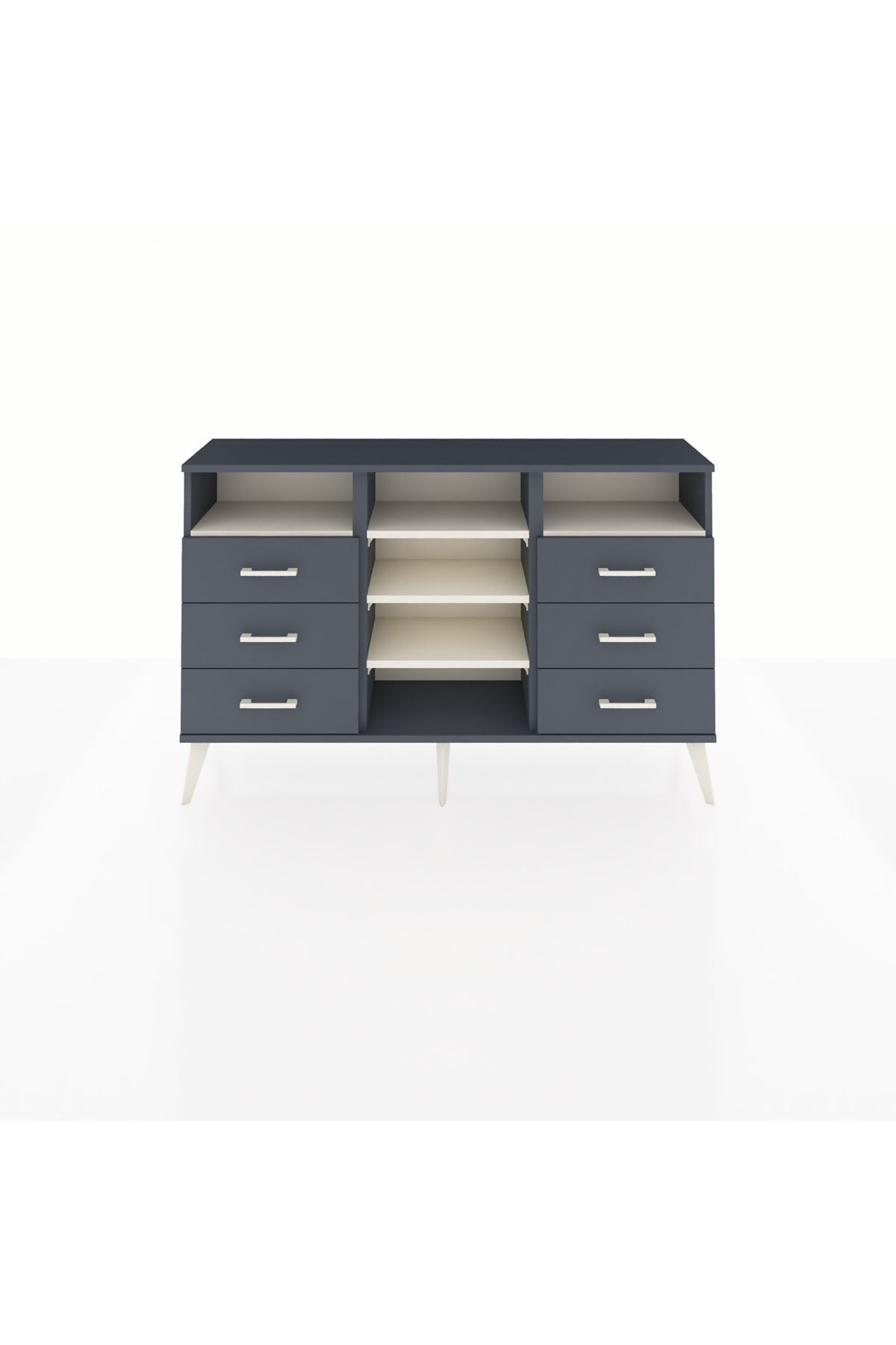 Arges Konsol 5 Raflı 6 Çekmeceli 132x30x83 - S144M015V14A