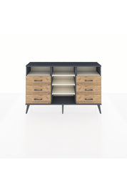 Arges Konsol 5 Raflı 6 Çekmeceli 132x30x83 - S144M015V15A