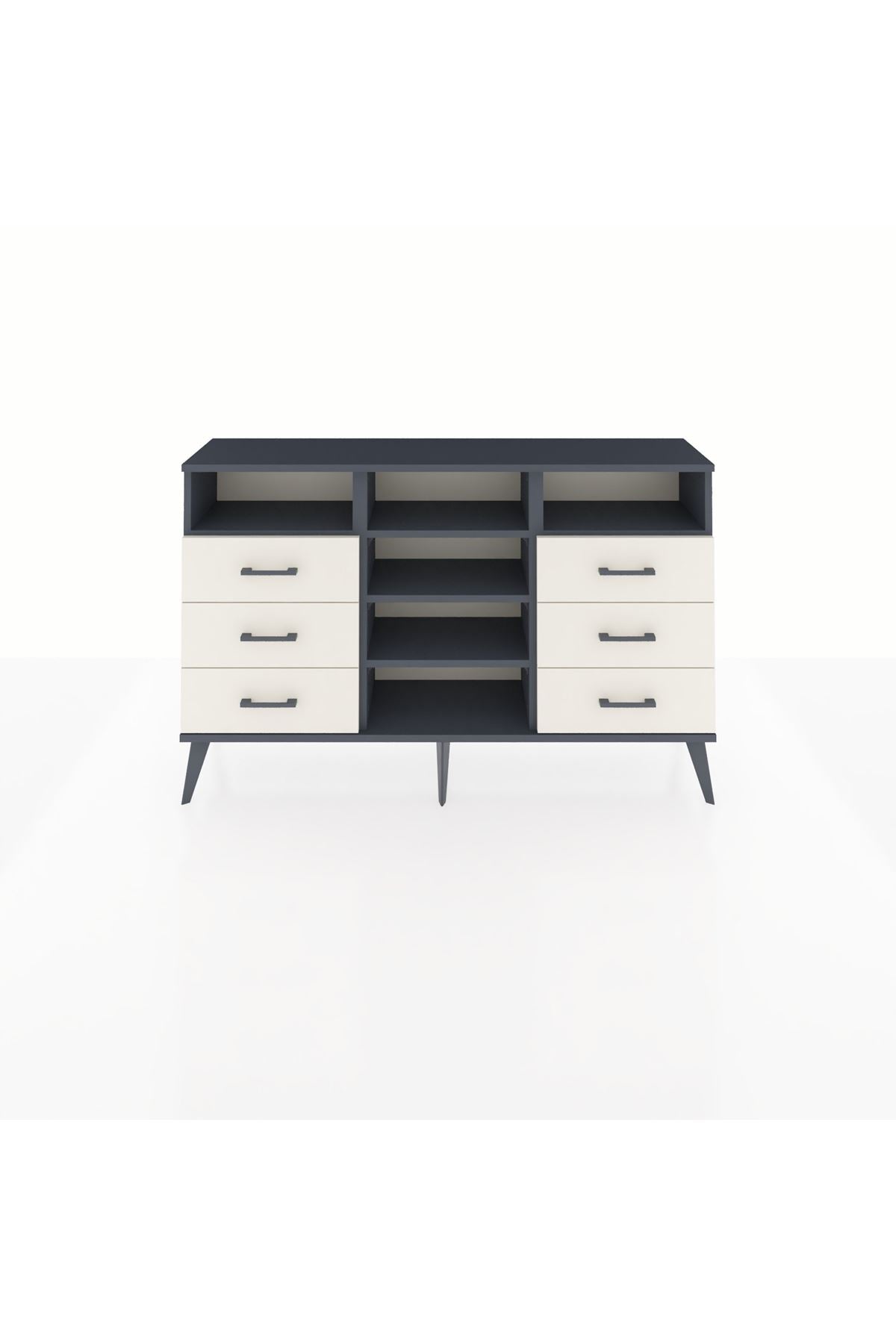 Arges Konsol 5 Raflı 6 Çekmeceli 132x30x83 - S144M015V16A