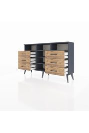 Arges Konsol 5 Raflı 6 Çekmeceli 132x30x83 - S144M015V18A