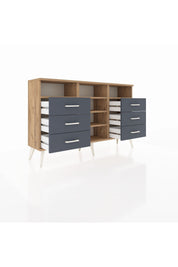 Arges Konsol 5 Raflı 6 Çekmeceli 132x30x83 - S144M015V20A