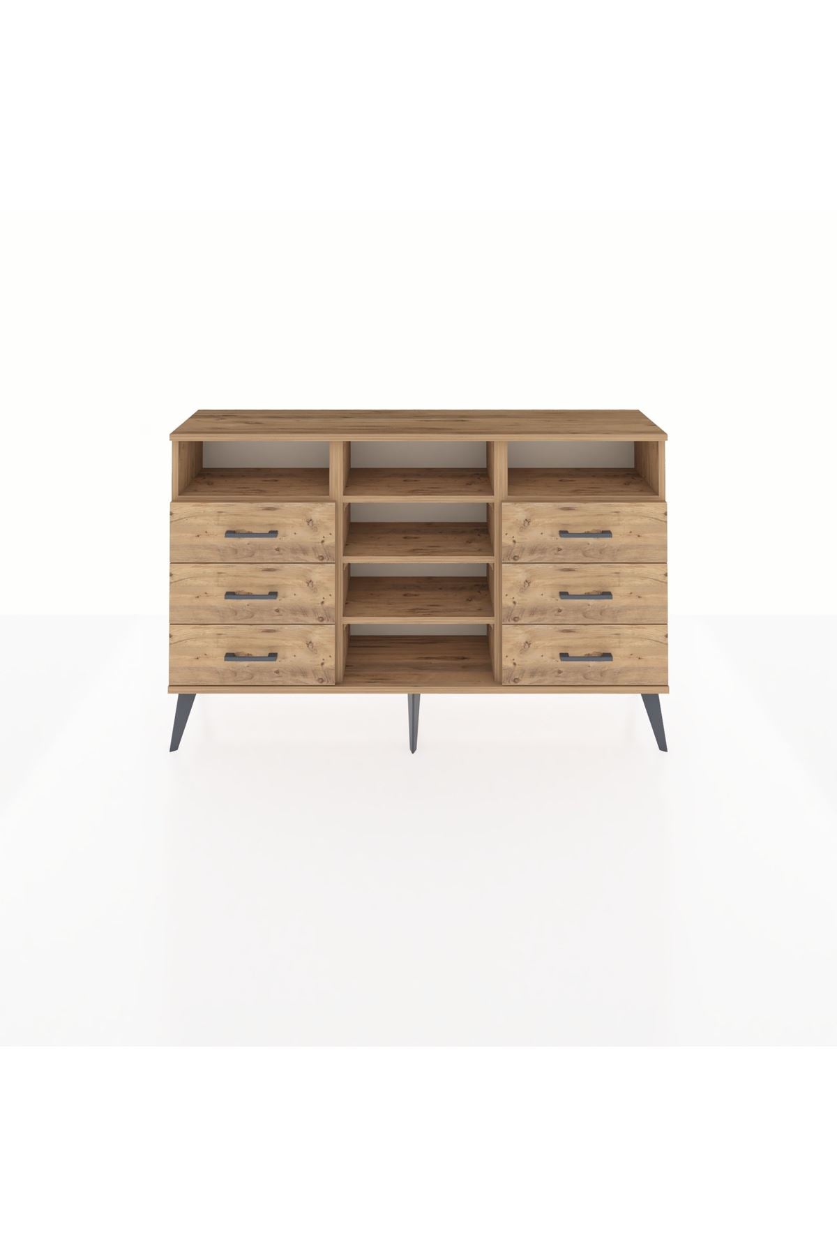 Arges Konsol 5 Raflı 6 Çekmeceli 132x30x83 - S144M015V21A