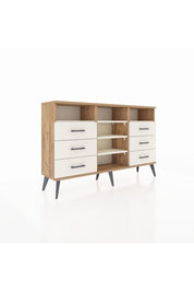 Arges Konsol 5 Raflı 6 Çekmeceli 132x30x83 - S144M015V22A