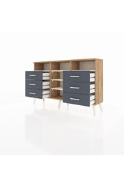 Arges Konsol 5 Raflı 6 Çekmeceli 132x30x83 - S144M015V23A