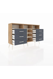 Arges Konsol 5 Raflı 6 Çekmeceli 132x30x83 - S144M015V23A