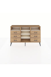 Arges Konsol 5 Raflı 6 Çekmeceli 132x30x83 - S144M015V24A