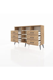Arges Konsol 5 Raflı 6 Çekmeceli 132x30x83 - S144M015V24A