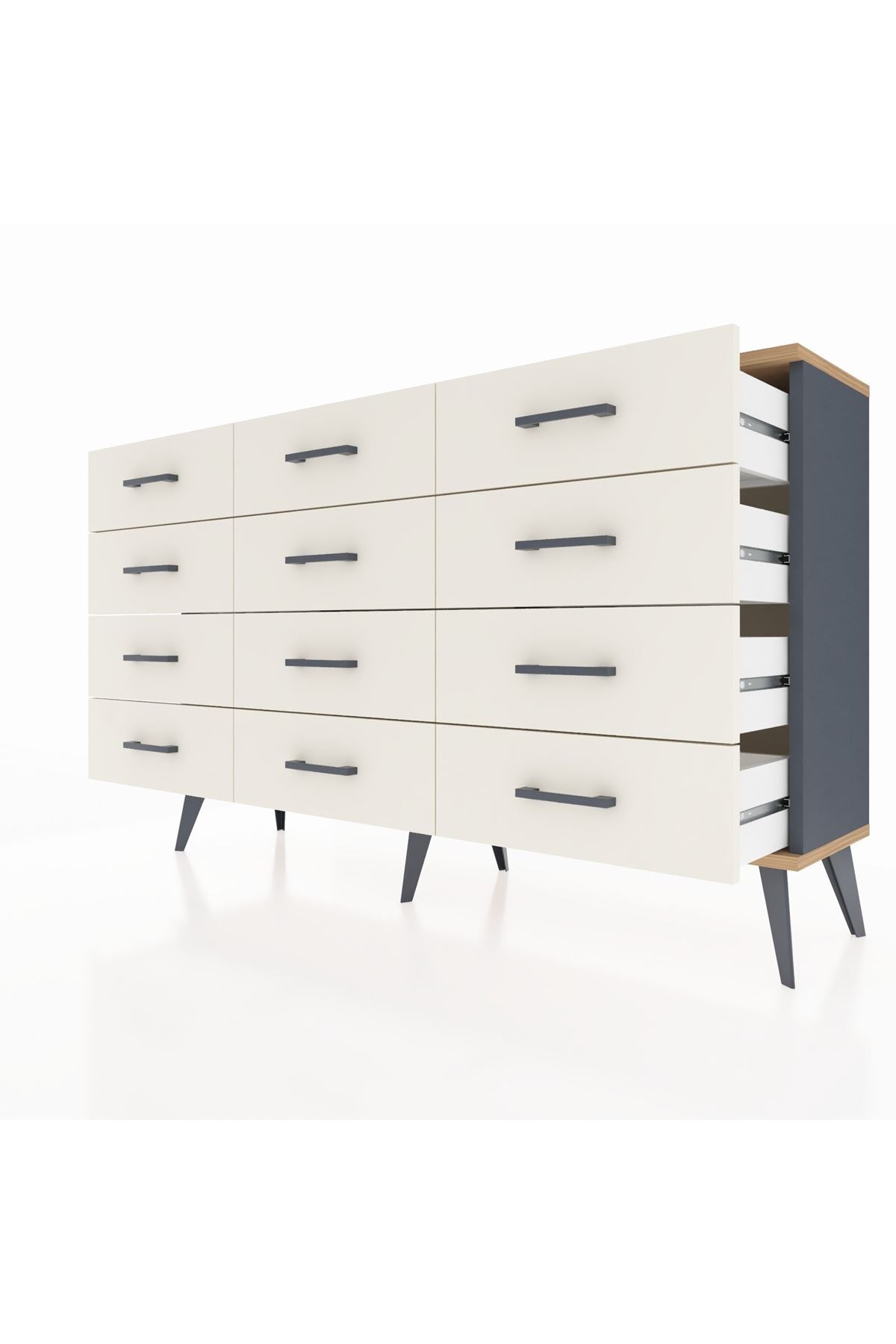 Arges Konsol 12 Çekmeceli 132x30x83 - S144M016V10A