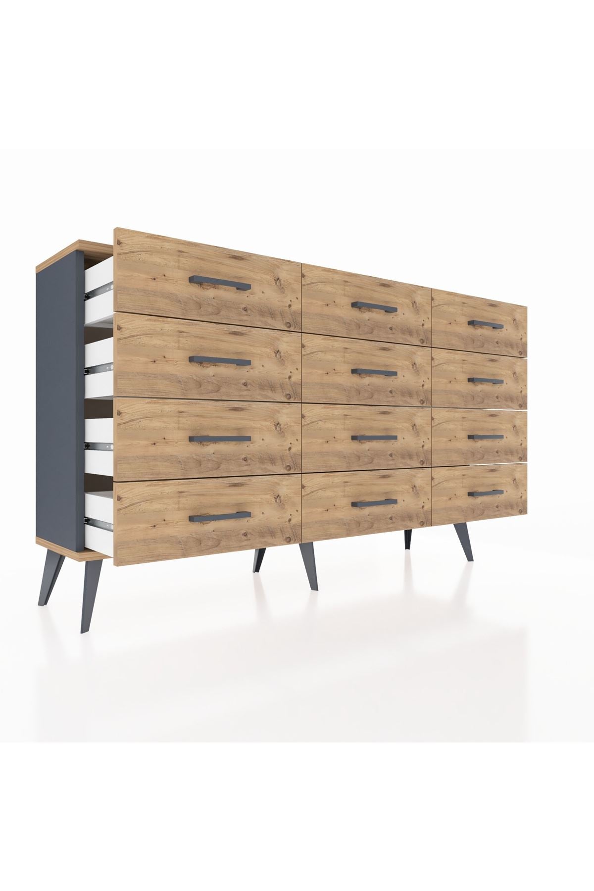 Arges Konsol 12 Çekmeceli 132x30x83 - S144M016V12A