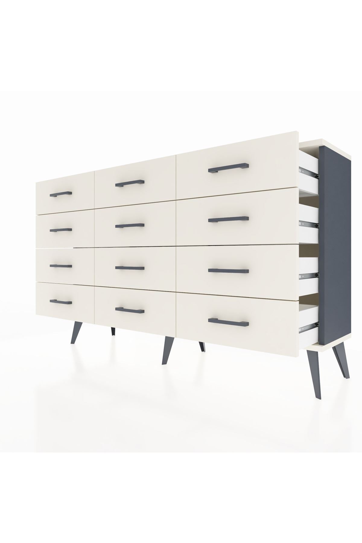 Arges Konsol 12 Çekmeceli 132x30x83 - S144M016V13A