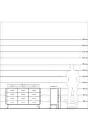 Arges Konsol 12 Çekmeceli 132x30x83 - S144M016V18A