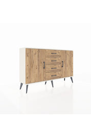 Arges Konsol 4 Raflı 4 Çekmeceli 2 Kapaklı 132x30x83 - S144M017V03A