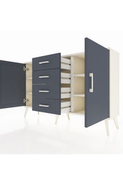 Arges Konsol 4 Raflı 4 Çekmeceli 2 Kapaklı 132x30x83 - S144M017V08A