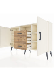 Arges Konsol 5 Raflı 3 Çekmeceli 2 Kapaklı 132x30x83 - S144M018V06A
