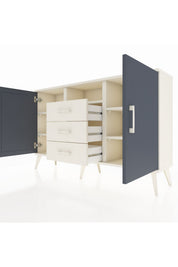 Arges Konsol 5 Raflı 3 Çekmeceli 2 Kapaklı 132x30x83 - S144M018V07A