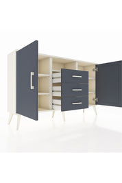 Arges Konsol 5 Raflı 3 Çekmeceli 2 Kapaklı 132x30x83 - S144M018V08A