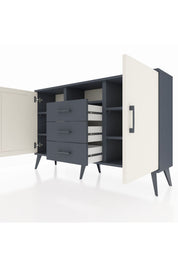 Arges Konsol 5 Raflı 3 Çekmeceli 2 Kapaklı 132x30x83 - S144M018V14A